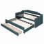 Lit plateforme en bois avec lit gigogne et 2 tiroirs-1607739893