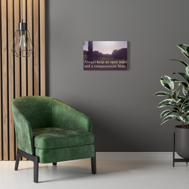 Always Keep Open Mind - Wrapped Canvas Print, 30cm H x 41cm W