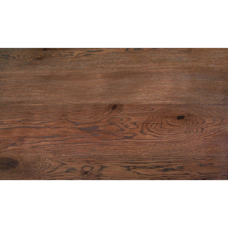 Alvardo Solid Wood Dining Table, 75cm H x 320cm L x 100cm W, Brown Wood, Grey