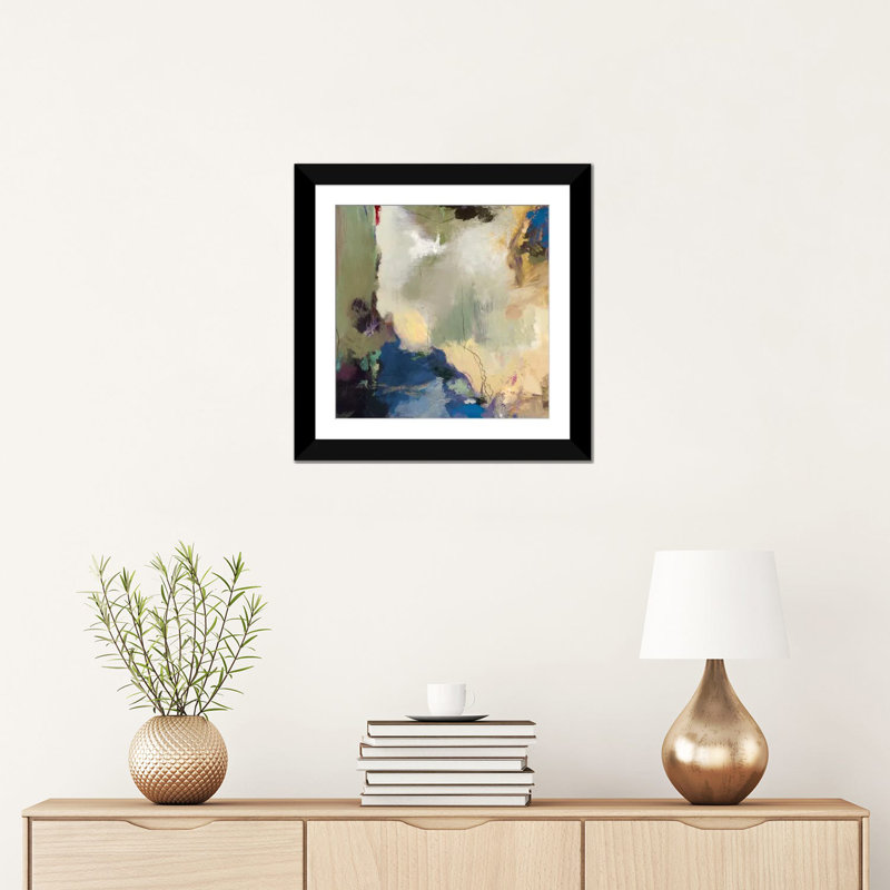 «Elegant Mess», reproduction sur toile, H 18 po x l 18 po x P 1,5 po, Toile encadrée noire, Blanc