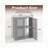 27" Wide Wifi Router Storage Cabinet And Cable Management Box - Walnut-934571694