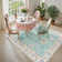 Kaldi Washable Oushak Rug, Non Slip Area Rug for Bedroom, Floral Boho Rugs Vintage Mat,Soft Rug