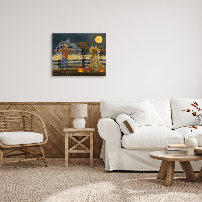 «Scarecrow Farm Landscape» par Billy Jacobs, H 24 po x l 30 po