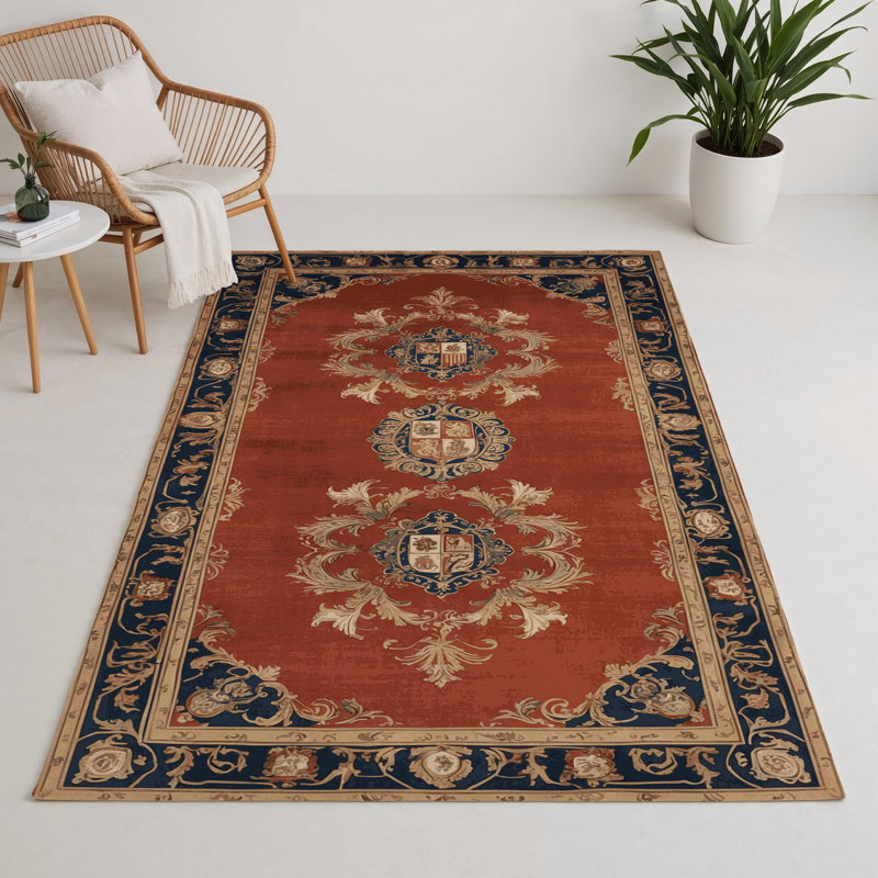 Tapis d'intérieur et d'extérieur brun français, Rectangulaire 3 pi x 5 pi