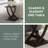 Arbri 22" W Criss-Cross Chairside End Table-1297541295