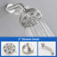 Ensemble de robinet de douche à 3 poignées avec robinet de baignoire et robinets de douche et ensemble de garniture de douche-114657582