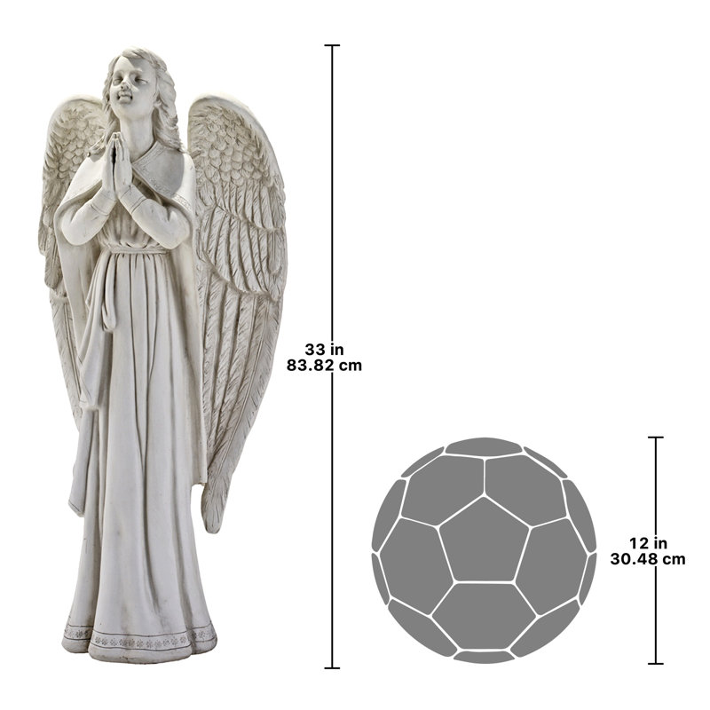 Statue ange priant la guidance divine, Grand