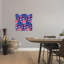 Patriotic Celebration Pattern Abstract Contemporary Landscape Nature Wall Art Print 1 Piece Wrapped Canvas Wall Art-555210813