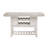 Bellomy 6-Person Counter Height Dining Set – 60"W Table with Wine Rack, Drawers & Storage Shelves · 6 Upholstered Stools · Modern Farmhouse-121600398