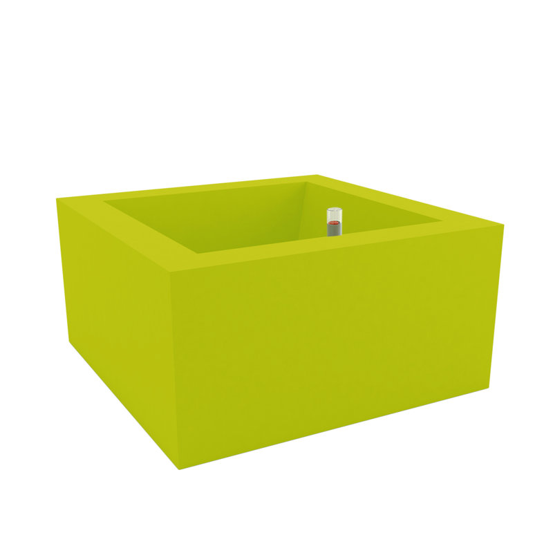 Land Resin Pot Planter, 11.75" H x 23.5" W x 23.5" D, White