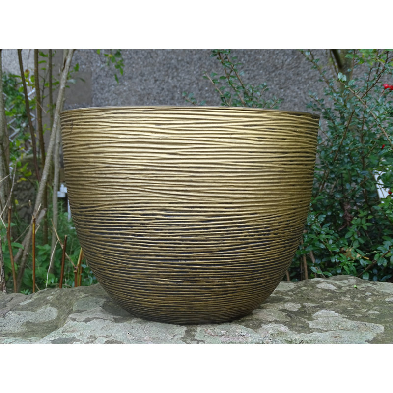 Colin Planter, Antique Gold, 24cm H x 29cm W x 29cm D