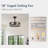 18 inch Fandelier Industrial Ceiling Fans with Lights and Remote-106334394-106334398