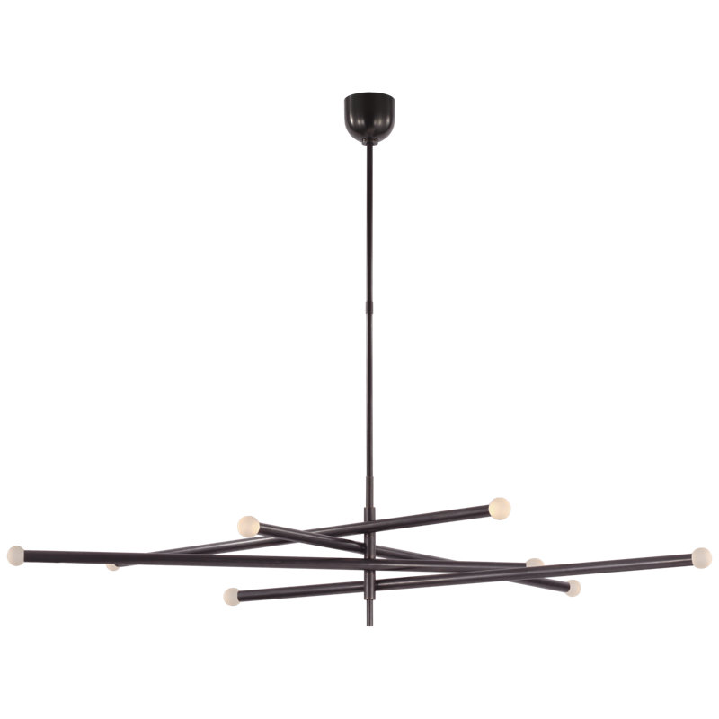 Rousseau 8 - Light LED Chandelier, Bronze