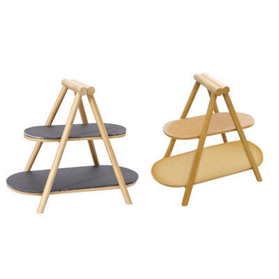 Garric 2 Tiered Serving Tray Set