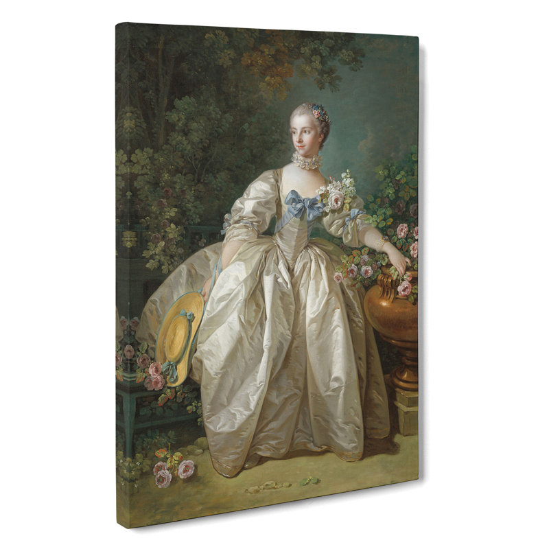 Madame Bergeret by Francois Boucher - Wrapped Canvas, 60cm H x 40cm W x 3cm D