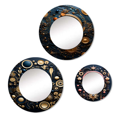 Lorens Metal Round Mirror