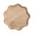 Round Wavy Wooden Side Table