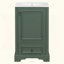 Meuble-lavabo de salle de bain avec lavabo en céramique, porte à fermeture en douceur, tablette ajustable en forme de U, tiroir de compartiment et support de porte, style moderne, conception peu encombrante-443853936