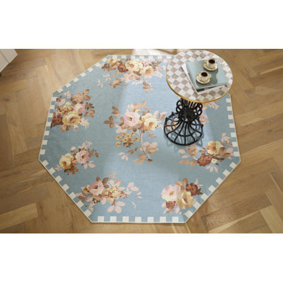 Wild Rose Washable Rug