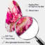 Serenity In Rasberry Blush V - Art mural asymétrique abstrait ø  l'encre liquide-1237072448