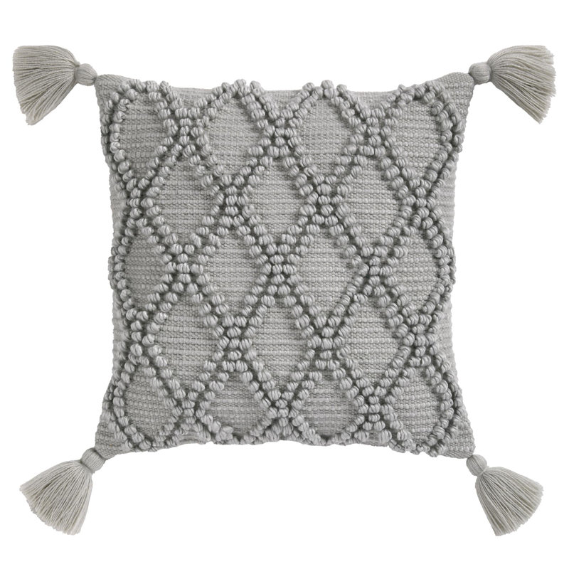 Paulden Indoor / Outdoor Square Throw Cushion Cover, Grey
