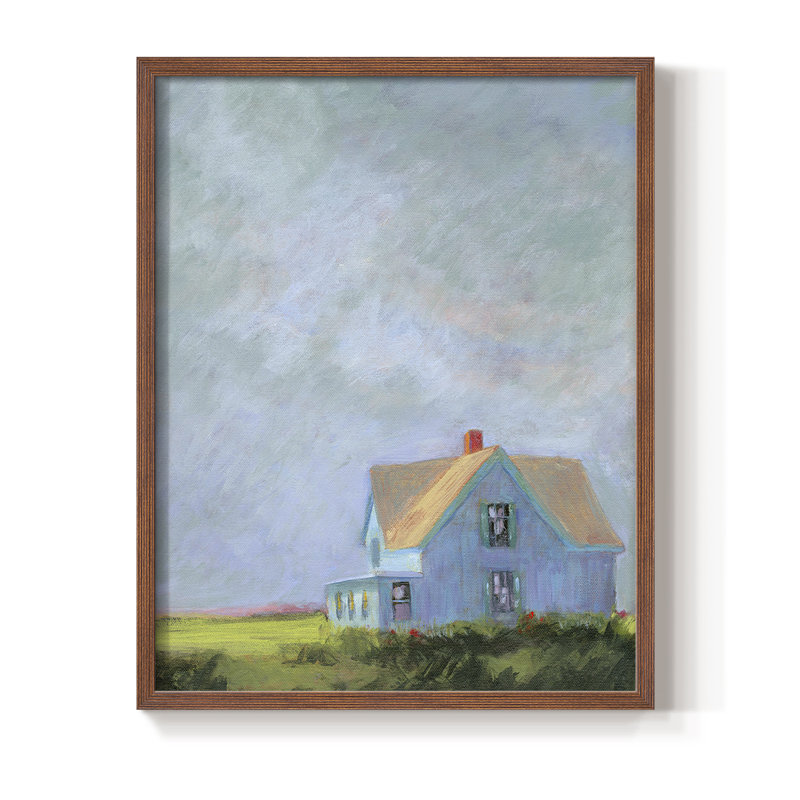 «Blue Cape», reproduction encadrée - bois massif, Brun, H 20 po x l 16 po