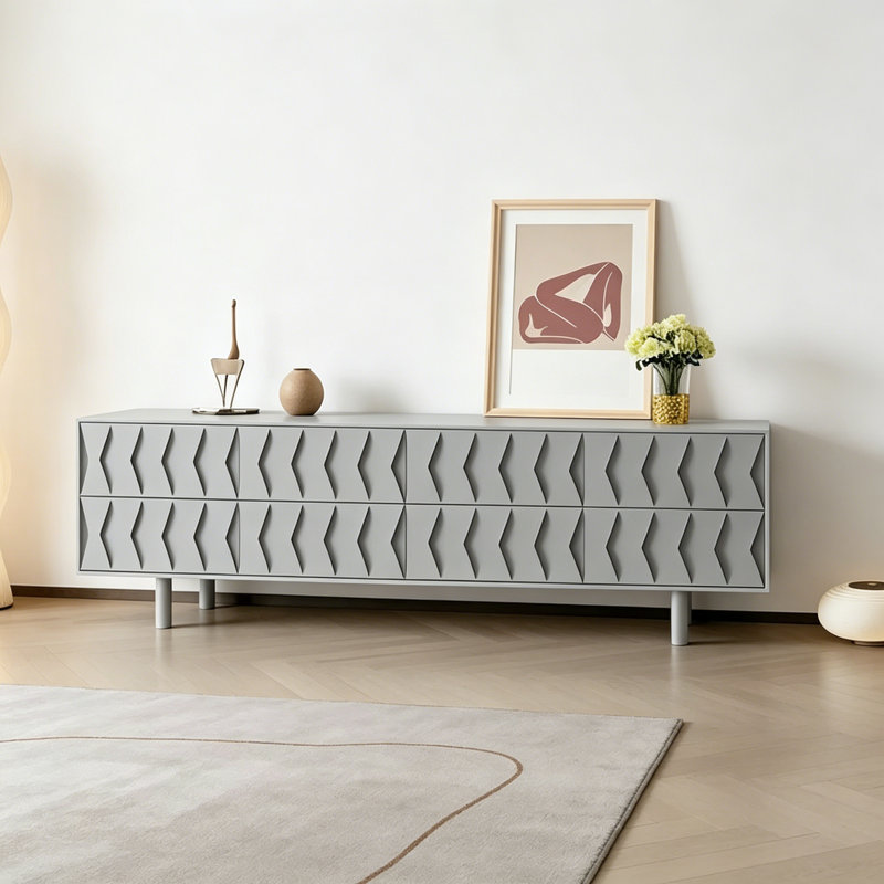 Meuble télé moderne et simple, Gris