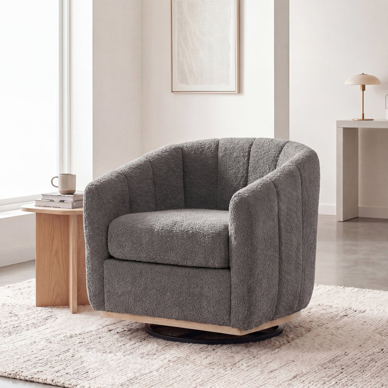 Upholstered Accent Chair, Grey