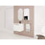 Meuble-lavabo mural 24 po avec lavabo en céramique, armoire latérale et portes à fermeture douce, armoire combinée (ensemble KD)-125514979-125514981