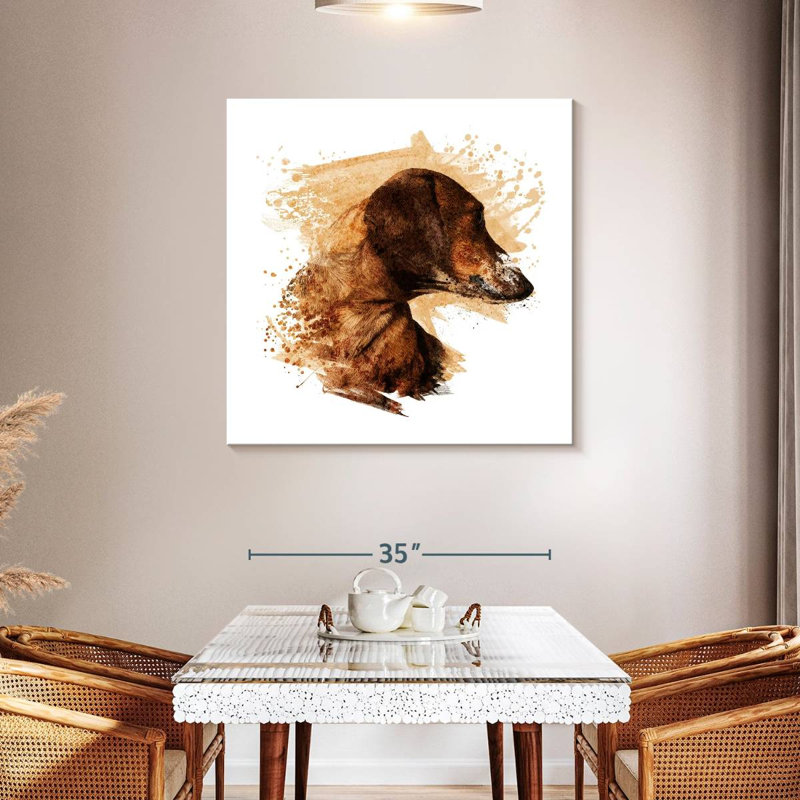 Crowle Abstract Dachshund, 39" H x 39" W
