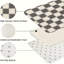 Tapis de cuisine gris antidérapant à motif patchwork gris et blanc-1506455933