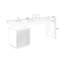 Bureau rectangulaire en bois manufacturé avec 2 tiroirs-109102055-109102054