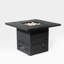 Table de foyer d'extérieur pour terrasse, acier 34 pouces, 50 000 chaleur, table en acier noir pour le plaisir, 34 pouces,