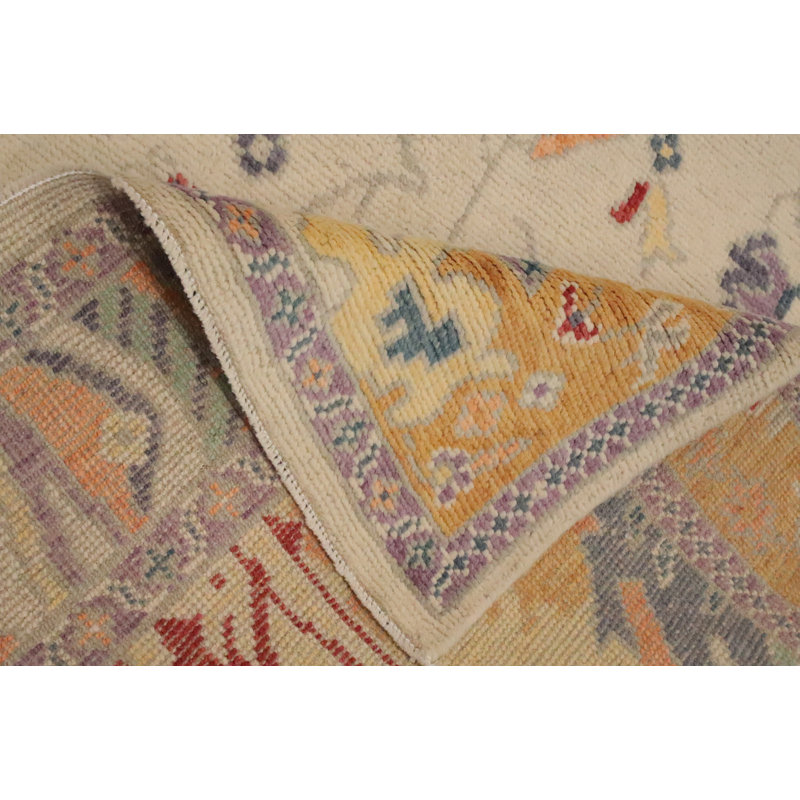 Vegetable Dye Oushak Oriental Rug 4x8