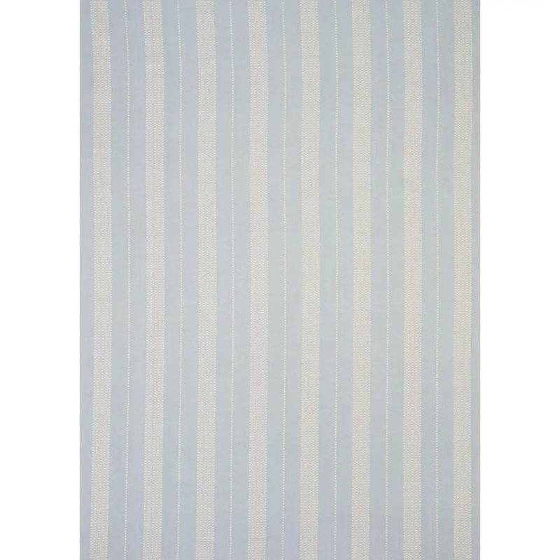 Lubeck Stripe Fabric, Blue/ Pale Blue/ White