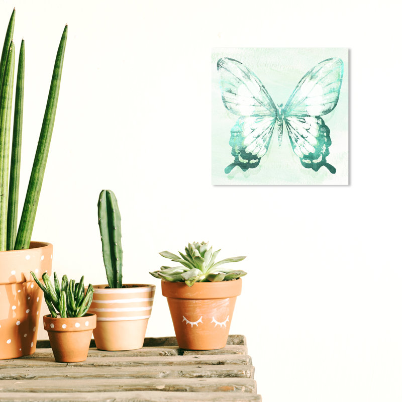 «Auja Butterfly Jade» par Wynwood Studio, H 12 po x l 12 po x P 0,8 po