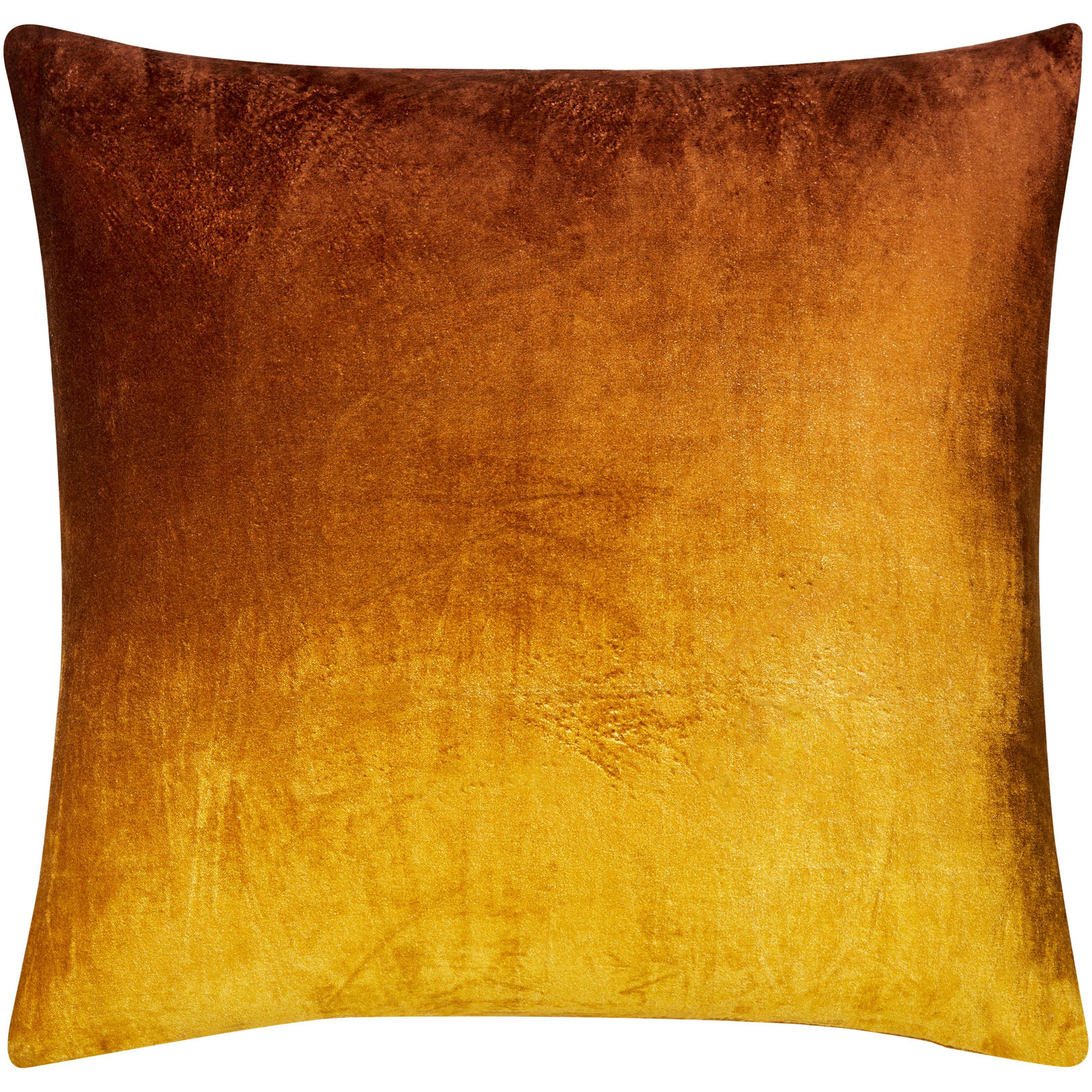 Theodosia 100% Viscose Throw Pillow, Down, 18" x 18", Mustard