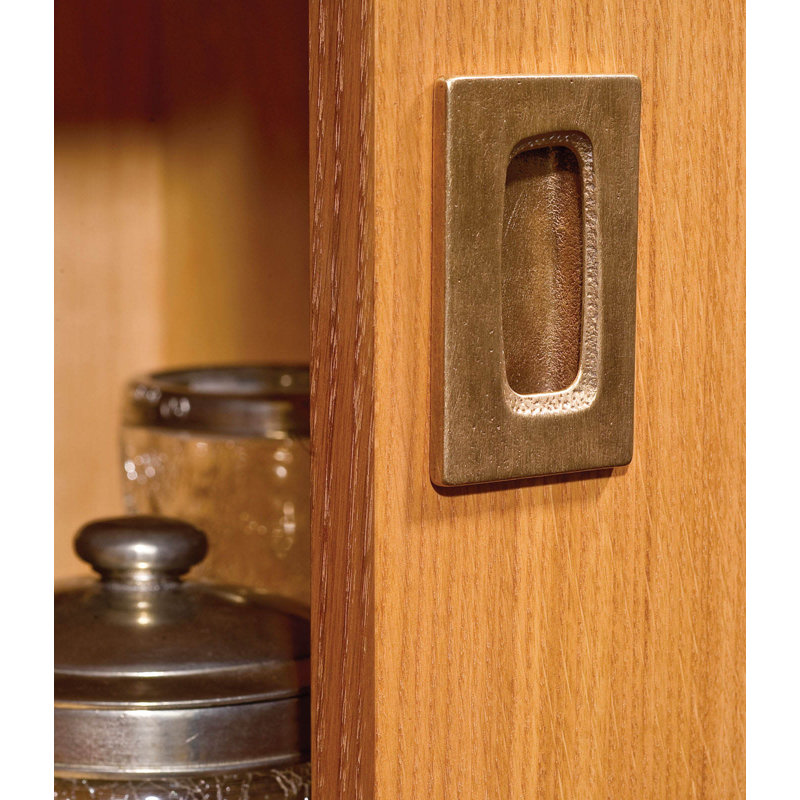 Tab Recessed Pull, Silicon Bronze Medium