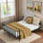 Metal Daybed With Reinforced Slat Support And Sturdy Metal Construction-1725575342-1725575343