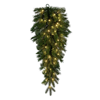 36 " Pre-Lit Mixed Greenery Swag