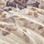 Édredon taupe très grand - aquarelle à motif floral