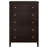Warm Brown 5-Drawer Chest