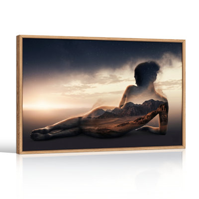 Double exposition sur toile, ensemble de 1