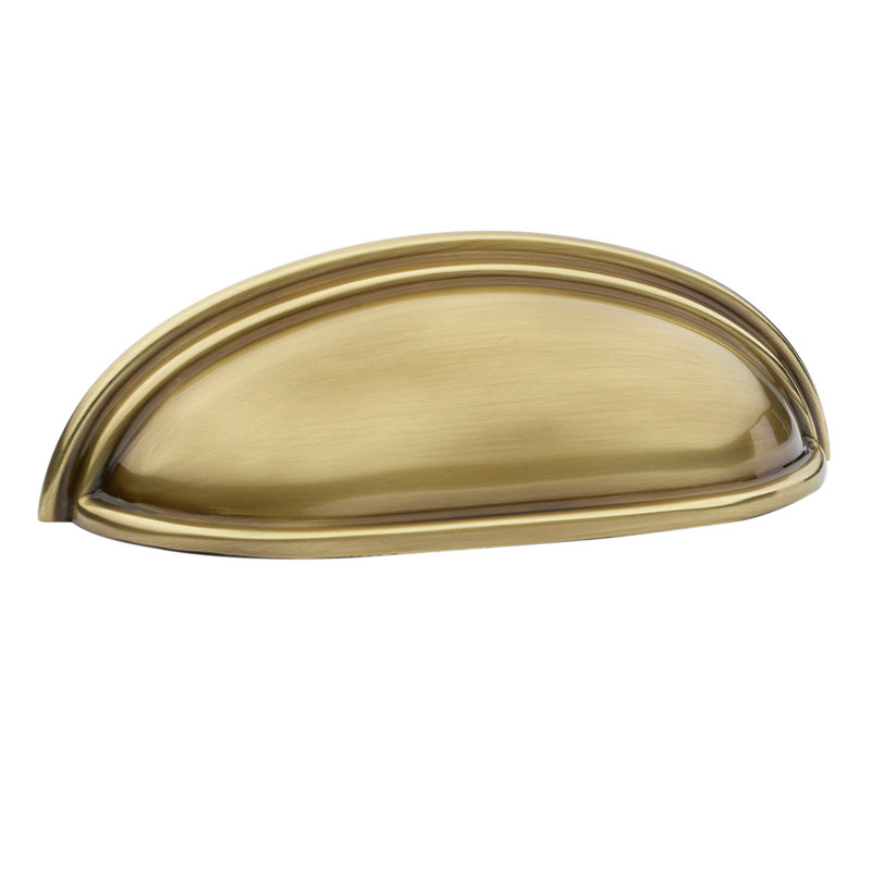 3" Center to Center Cup/Bin Pull, French Antique Brass, 3"