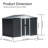 Outdoor Garden Shed Aluminum Alloy Frame With Hinge Door-125097001-125096993