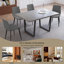 Ensemble de table rectangulaire 5 pièces Malaia avec 4 chaises assorties pour la salle à manger, la cuisine et les chambres-781728726