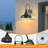 Iron Dusk To Dawn Auto Outdoor Wall Light-838742179