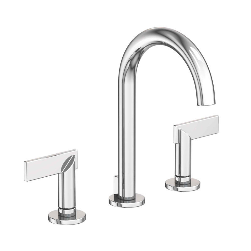 Priya Widespread Bathroom Faucet with Drain Assembly, Polished Chrome
