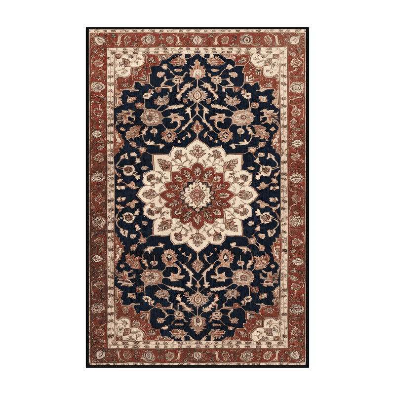 Tapis brun lavable à la machine, Rectangle 8 pi x 10 pi