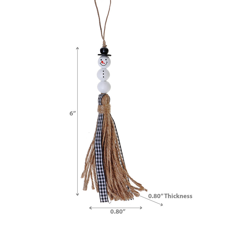 Ih Casadecor 6'' Wood Holiday Shaped Ornament
